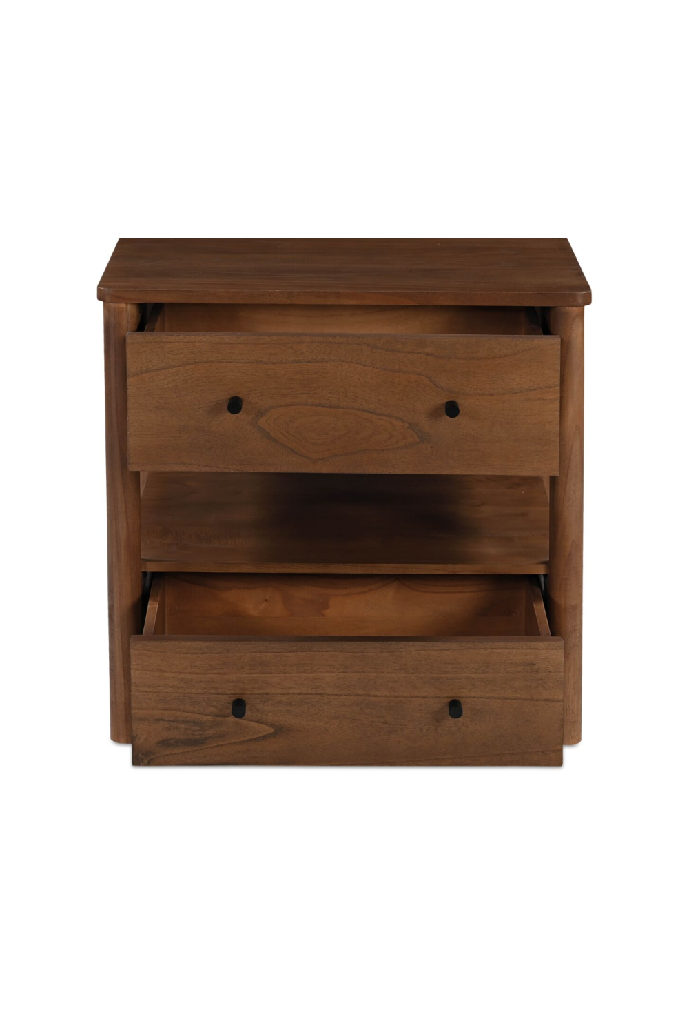   2-Drawer Wooden Charging Nightstand | Oroa.com