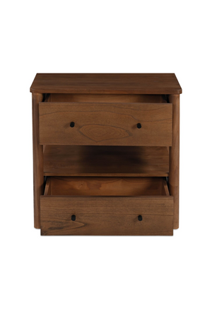   2-Drawer Wooden Charging Nightstand | Oroa.com