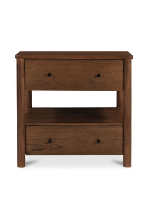   2-Drawer Wooden Charging Nightstand | Oroa.com