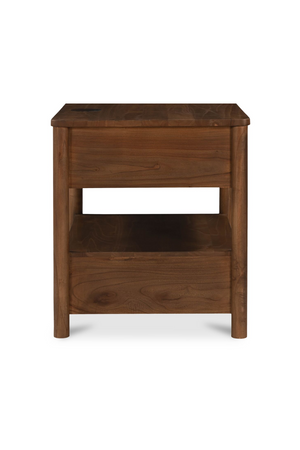   2-Drawer Wooden Charging Nightstand | Oroa.com