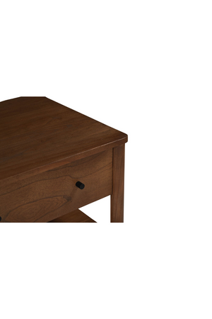   2-Drawer Wooden Charging Nightstand | Oroa.com