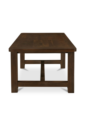   Brown Acacia Wood Dining Table S | Oroa.com