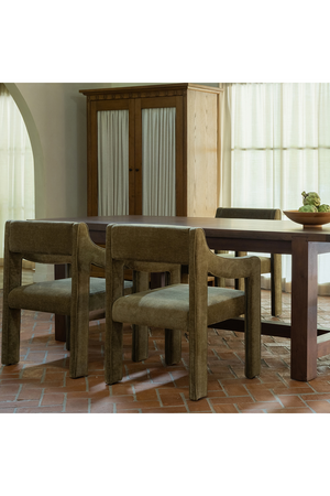   Brown Acacia Wood Dining Table S | Oroa.com