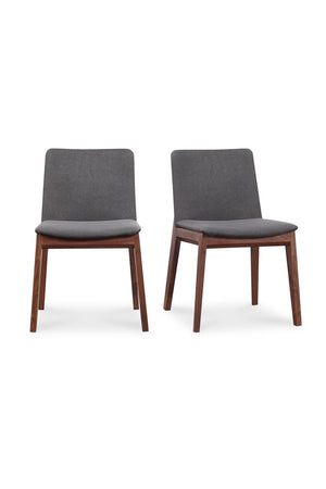 Modern European furniture - American Walnut Framed Dining Chairs (2) - www.oroa.com