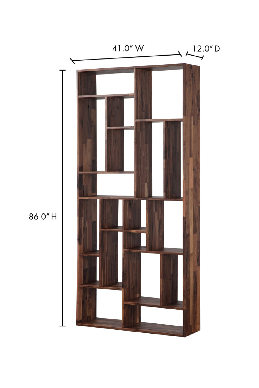 Modern European furniture - Solid Walnut Display Shelf - www.oroa.com