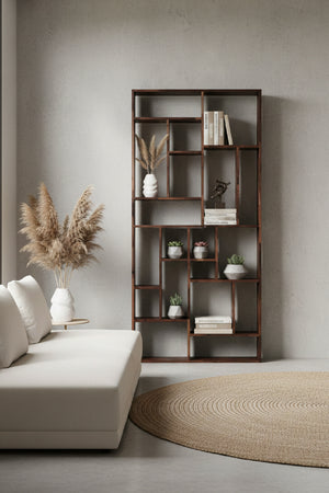 Modern European furniture - Solid Walnut Display Shelf - www.oroa.com