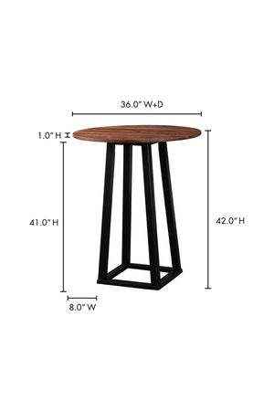   Modern European furniture - Solid Walnut Bar Table - www.oroa.com | Oroa.com