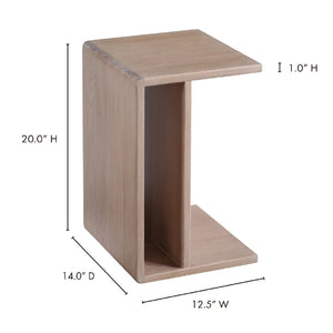 Modern European furniture - Japandi Wooden Accent Table - www.oroa.com