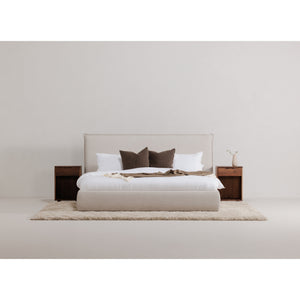 Solid Wood 1-Drawer Nightstand | Novi Living Osamu | Oroa.com