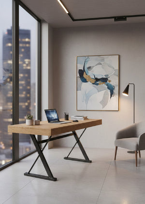 Trestle Framed Wooden Desk | Novi Living Profecto | Oroa.com