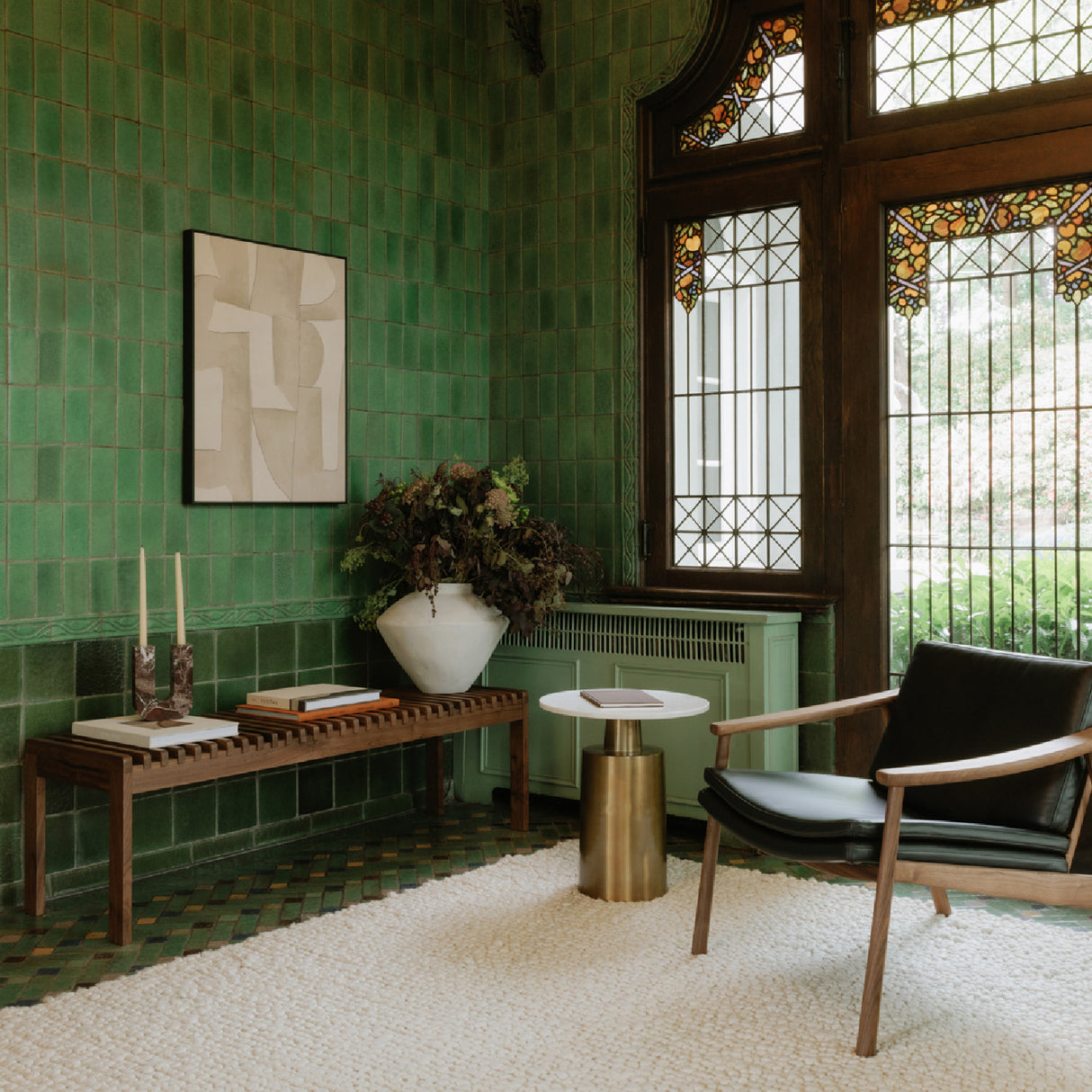 Modern European furniture - Solid Wood Slatted Bench - www.oroa.com