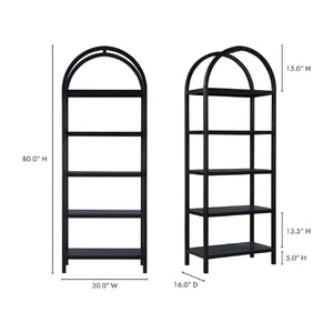   Modern European furniture - Solid Oak Arched Bookcase - www.oroa.com | Oroa.com