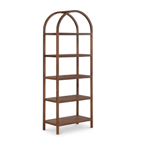 Modern European furniture - Solid Walnut Arched Bookcase - www.oroa.com