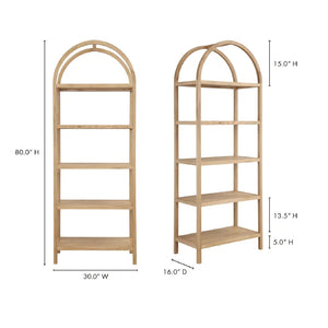   Modern European furniture - Solid Oak Arched Bookcase - www.oroa.com | Oroa.com