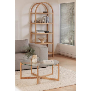   Modern European furniture - Solid Oak Arched Bookcase - www.oroa.com | Oroa.com