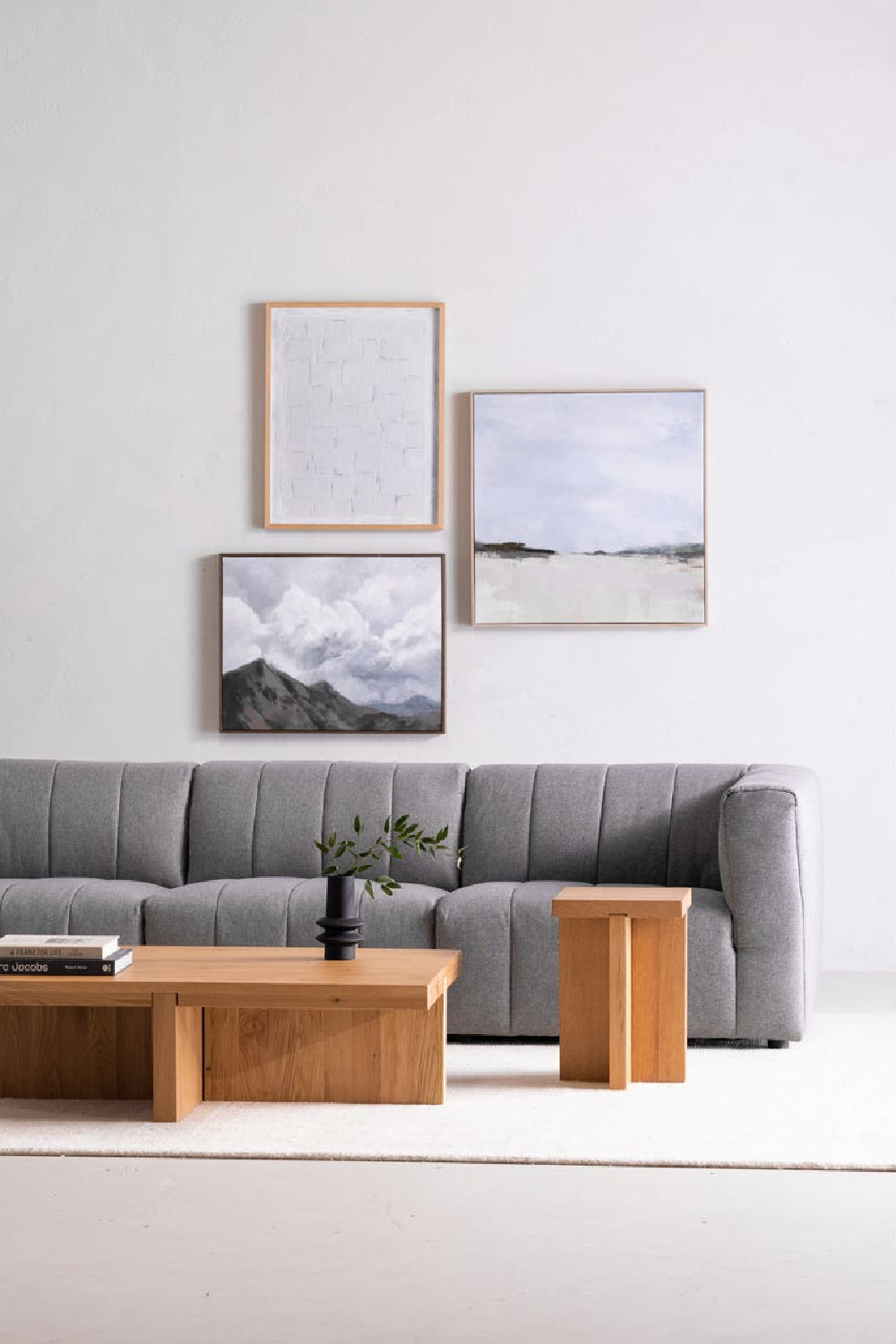 Modern European furniture - Natural Oak Square Coffee Table - www.oroa.com