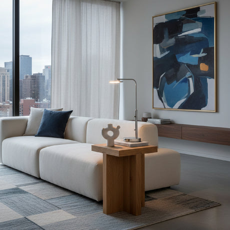 Modern European furniture - Natural Oak Square Coffee Table - www.oroa.com