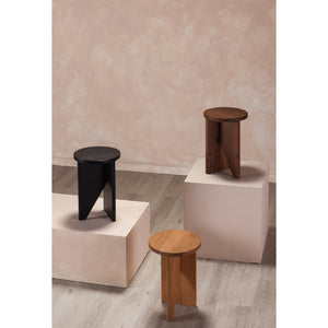 Modern European furniture - Wooden Cross-Base Accent Table - www.oroa.com