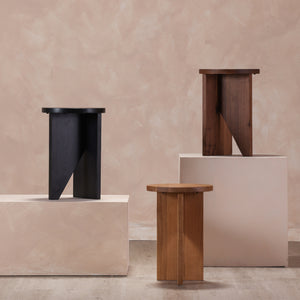 Modern European furniture - Wooden Cross-Base Accent Table - www.oroa.com