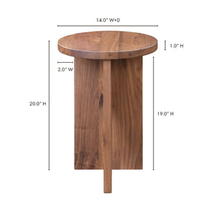 Modern European furniture - Wooden Cross-Base Accent Table - www.oroa.com