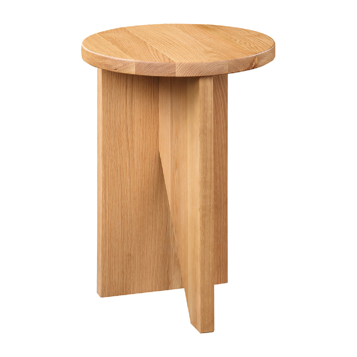 Modern European furniture - Wooden Cross-Base Accent Table - www.oroa.com
