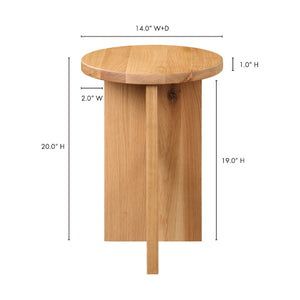 Modern European furniture - Wooden Cross-Base Accent Table - www.oroa.com