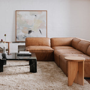 Modern European furniture - Wooden Cross-Base Accent Table - www.oroa.com