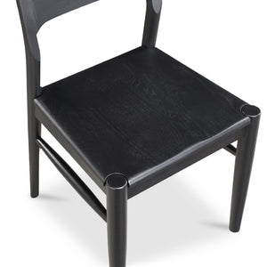 Modern European furniture - Solid Wood Open-Back Dining Chair - www.oroa.com