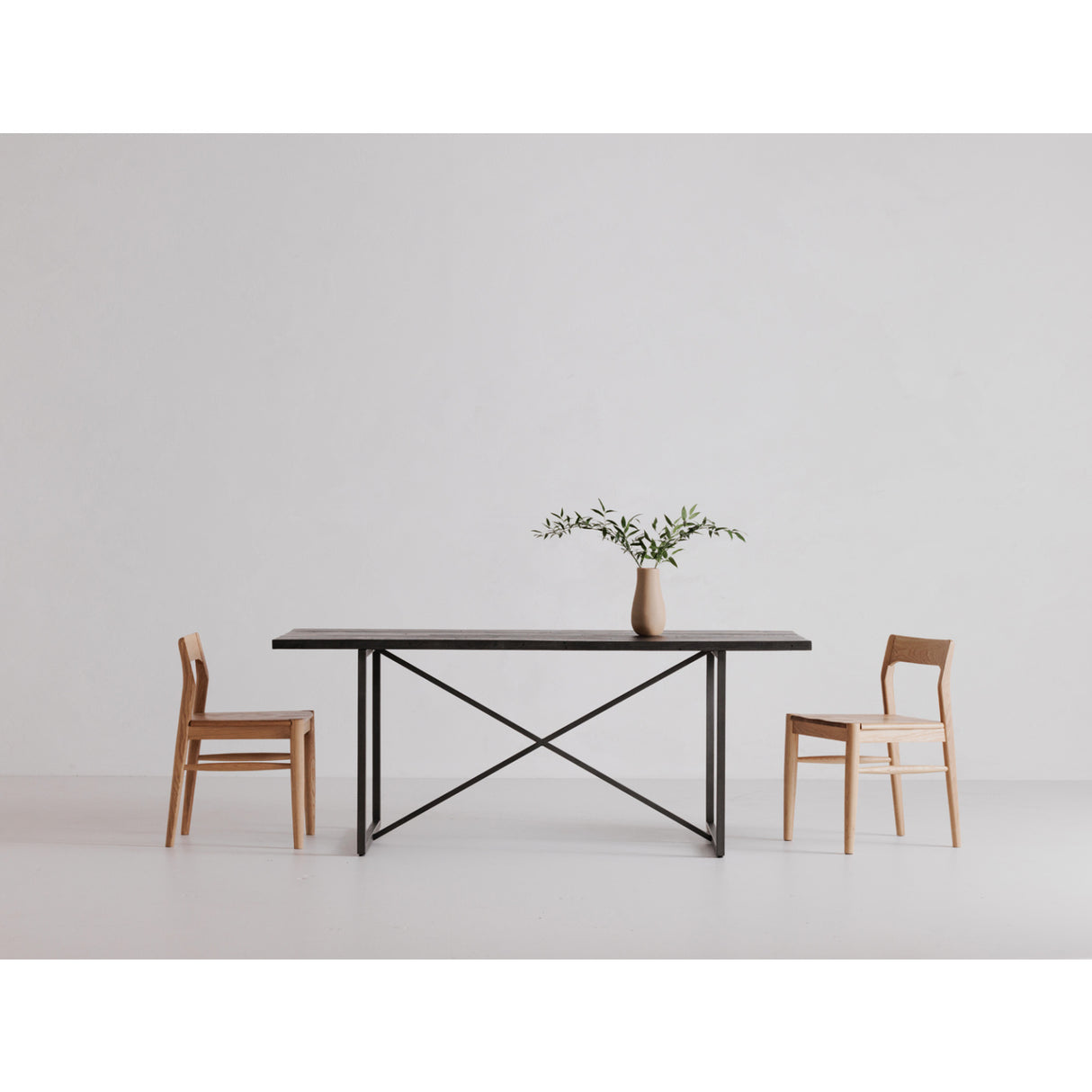 Modern European furniture - Solid Wood Open-Back Dining Chair - www.oroa.com