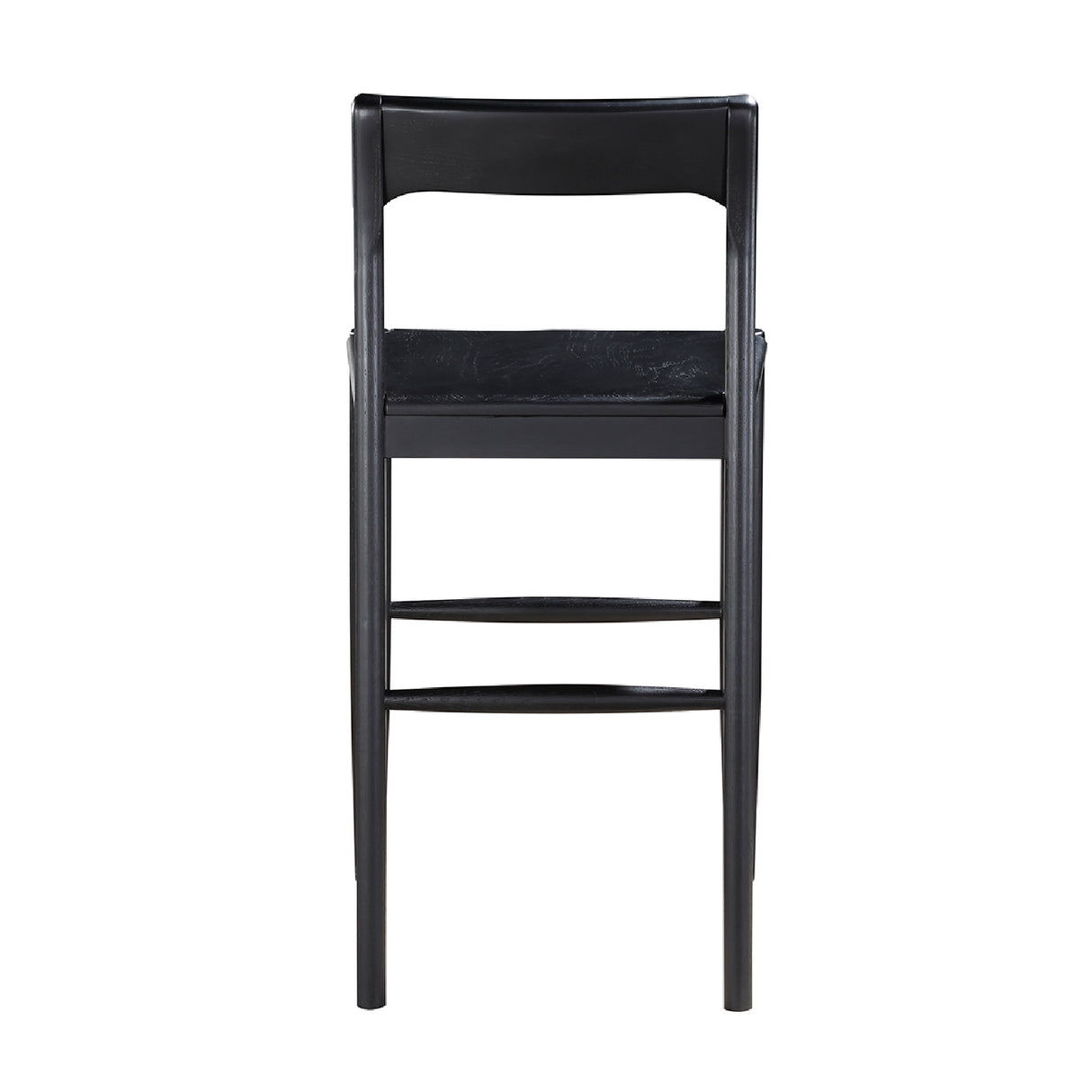 Modern European furniture - Solid Wood Open-Back Counter Stool - www.oroa.com