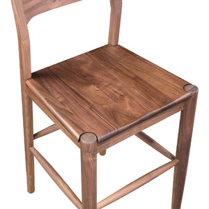 Modern European furniture - Solid Wood Open-Back Counter Stool - www.oroa.com