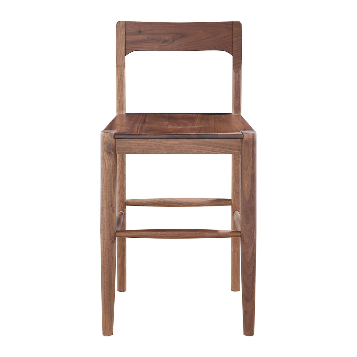 Modern European furniture - Solid Wood Open-Back Counter Stool - www.oroa.com
