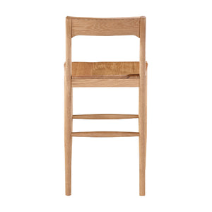 Modern European furniture - Solid Wood Open-Back Counter Stool - www.oroa.com