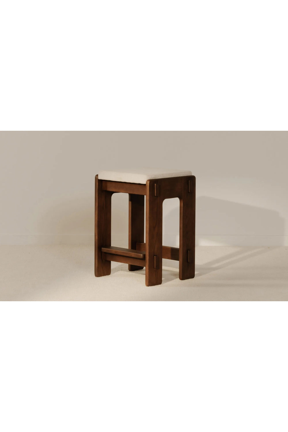 Modern European furniture - Wooden Padded Seat Counter Stool - www.oroa.com