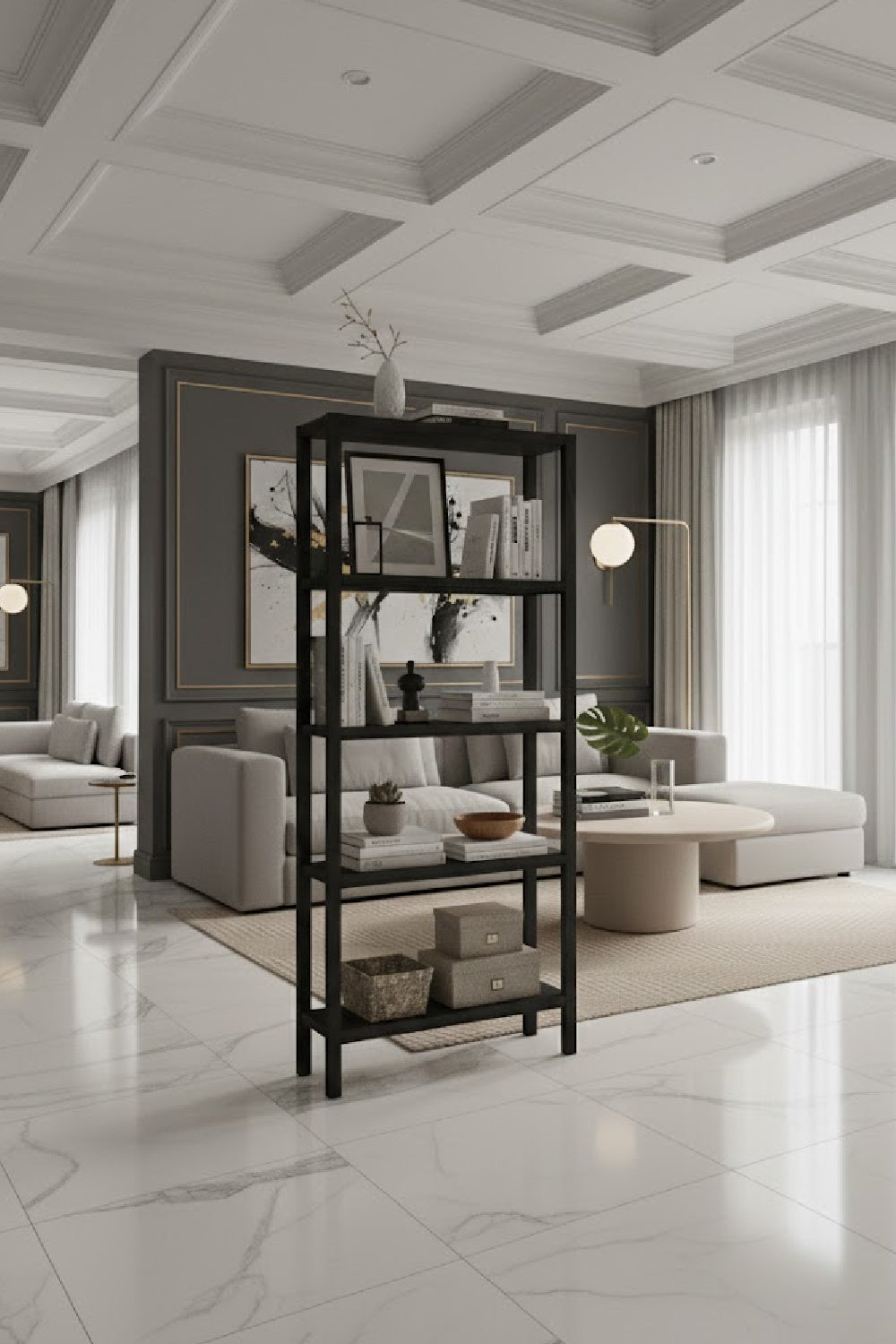 Oak Veneer Wood Bookcase | Nolan | Oroa.com