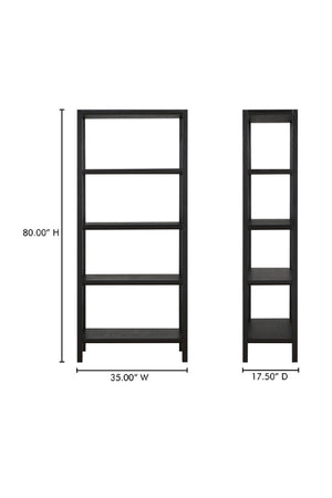 Oak Veneer Wood Bookcase | Nolan | Oroa.com