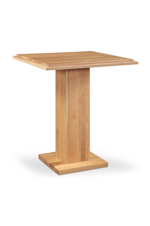   Natural Oak Square Bar Table | Oroa.com