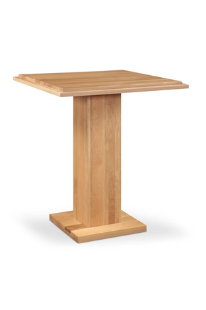   Natural Oak Square Bar Table | Oroa.com