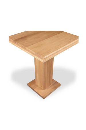   Natural Oak Square Bar Table | Oroa.com