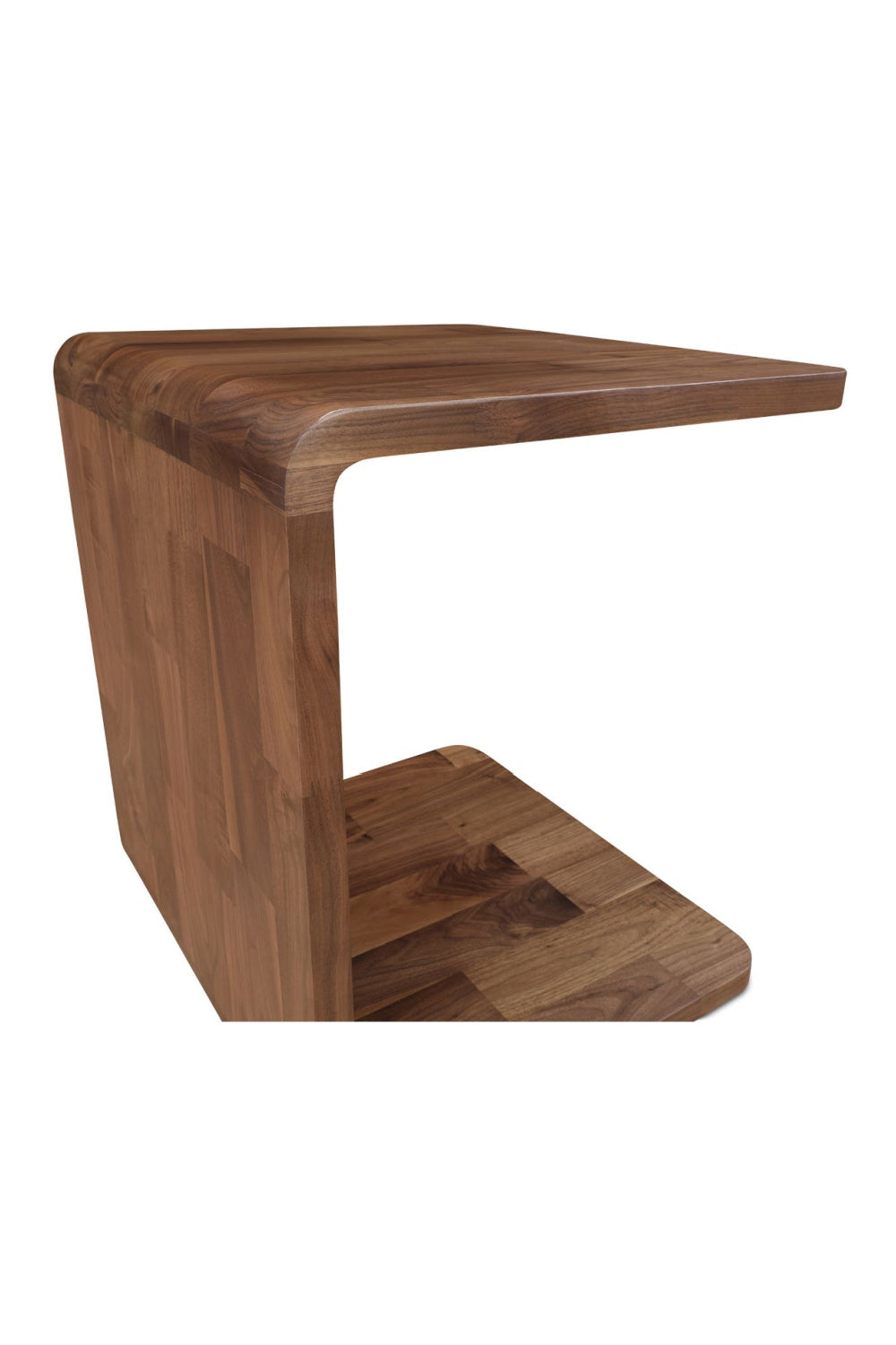 C-Shape Oak Side Table | Novi Living Carrie | Oroa.com
