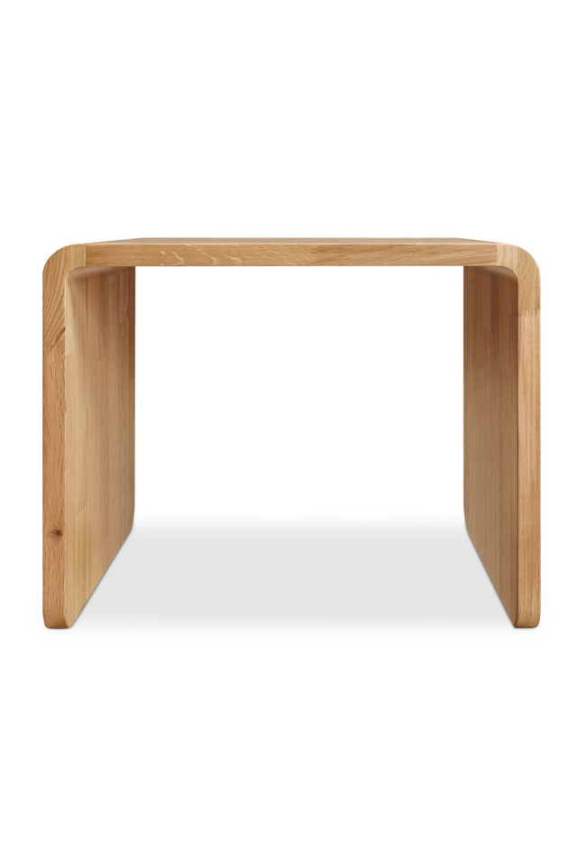 C-Shape Oak Side Table | Novi Living Carrie | Oroa.com