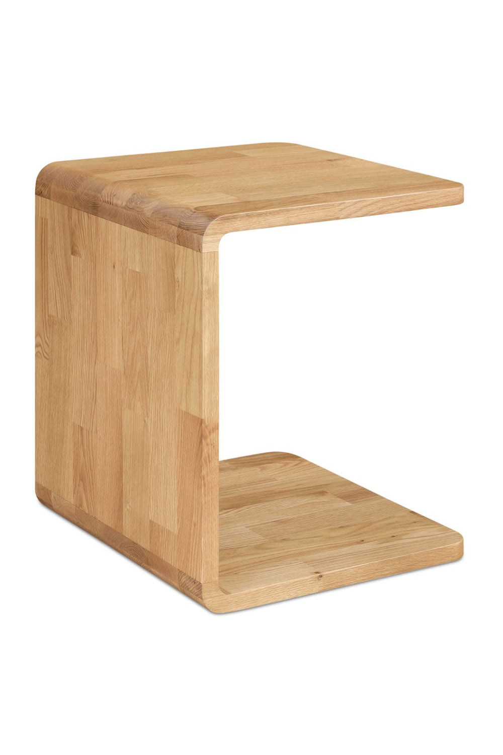 C-Shape Oak Side Table | Novi Living Carrie | Oroa.com