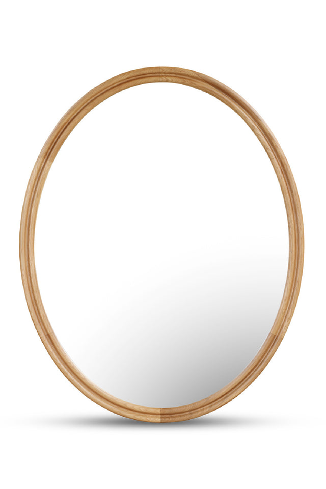 Modern European furniture - Oak Oval Wall Mirror - www.oroa.com