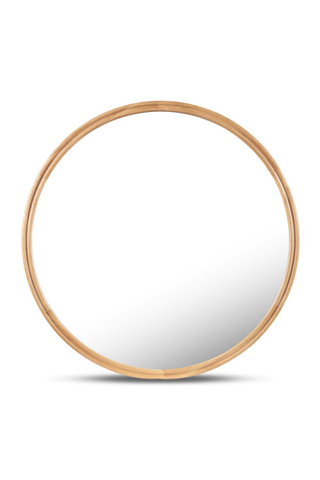 Oak Round Wall Mirror | Novi Living Alcott | Oroa.com