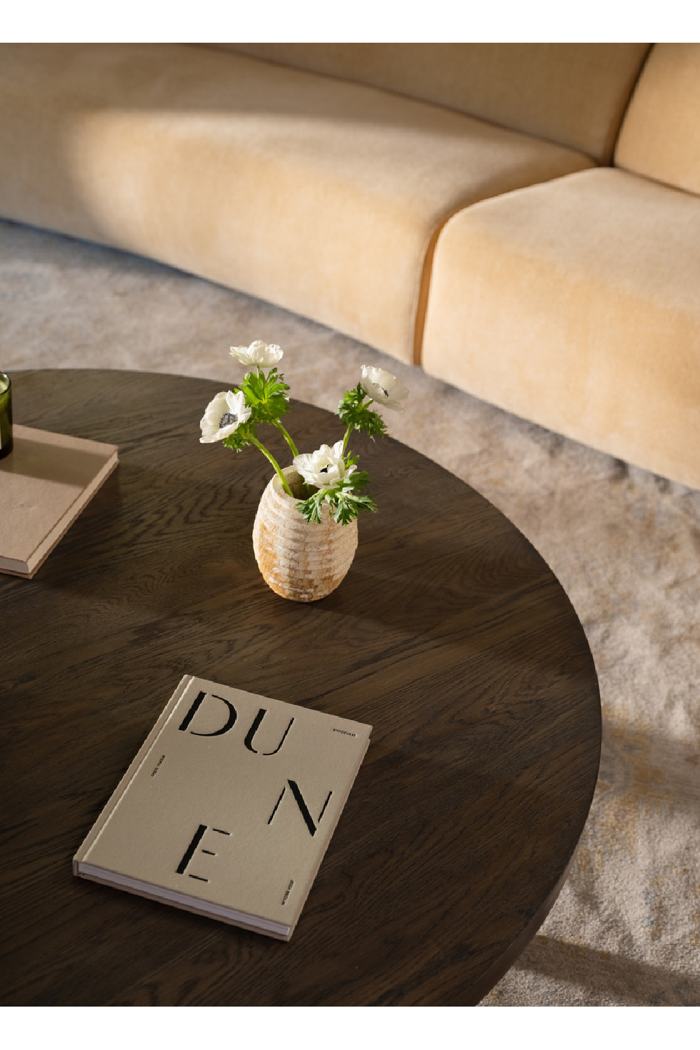 Solid Oak Round Coffee Table | Novi Living Alden | Oroa.com