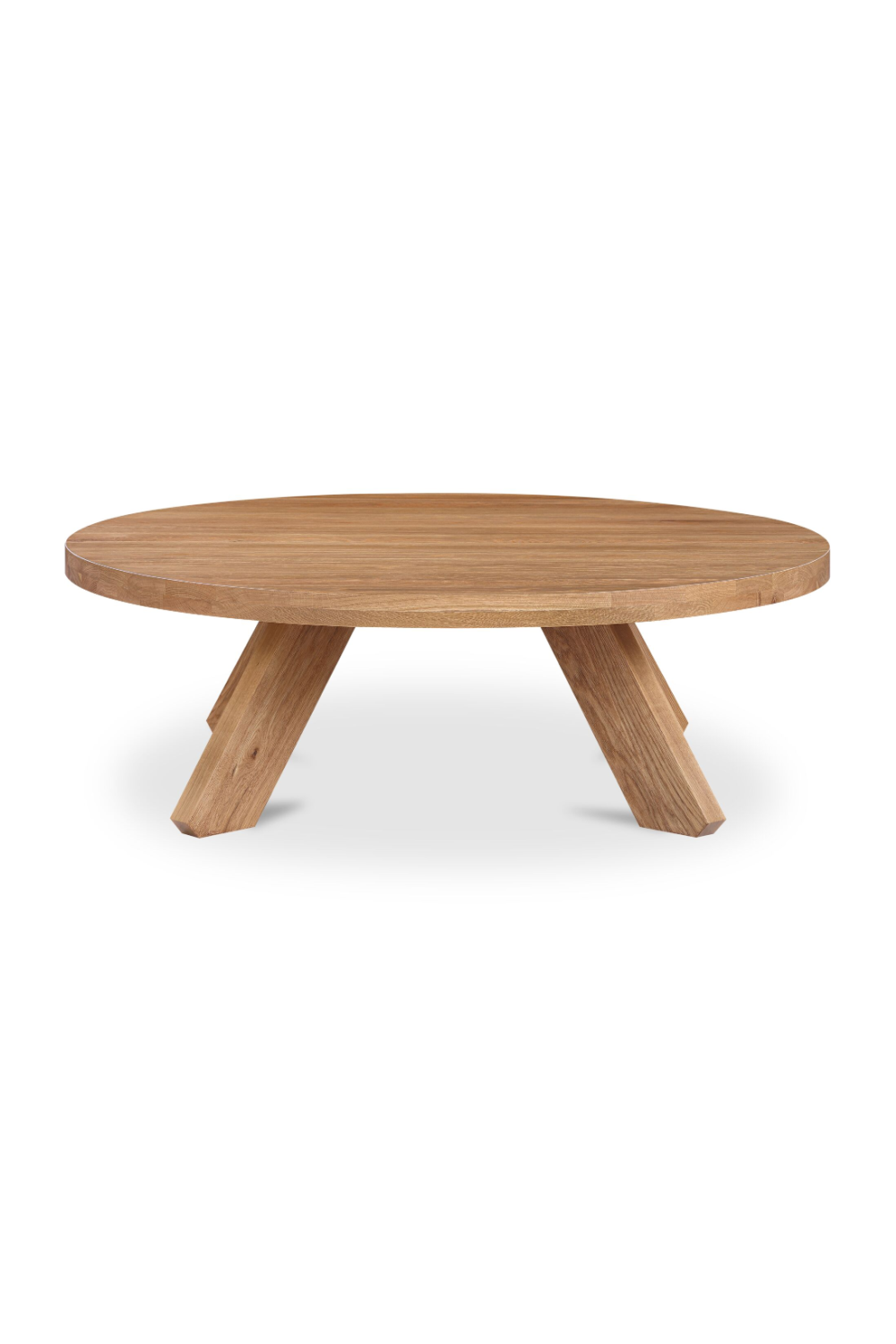 Solid Oak Round Coffee Table | Novi Living Alden
