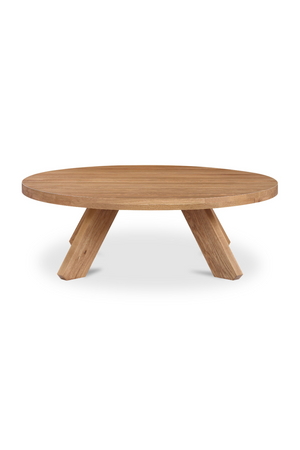 Solid Oak Round Coffee Table | Novi Living Alden