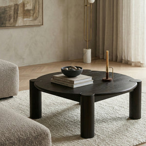   3-Legged Solid Oak Coffee Table | Oroa.com