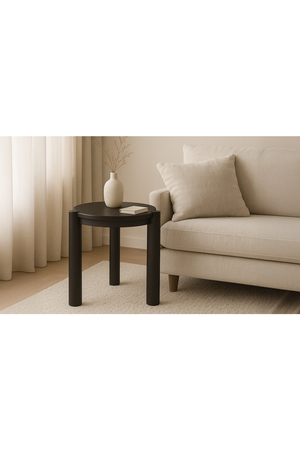 3-Legged Solid Oak Side Table | Novi Living Jack | Oroa.com