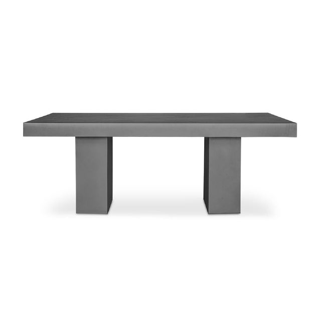 Modern European furniture - Gray Concrete Outdoor Dining Table - www.oroa.com
